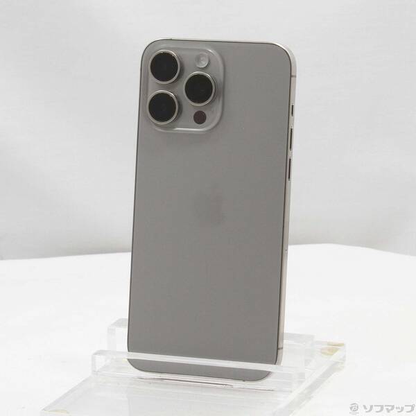 【中古】Apple(アップル) iPhone15 Pro Max 256GB ナチュラルチタニウム MU6R3J／A SIMフリー 【305-ud】