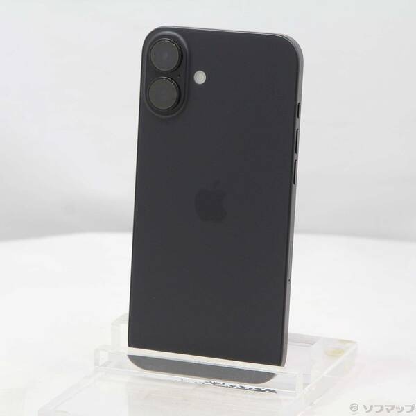 【中古】Apple(アップル) iPhone16 Plus 128GB ブラック MXVA3J／A SIMフリー 【349-ud】