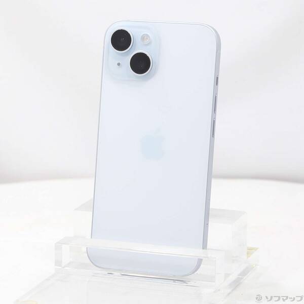 【中古】Apple(アップル) 〔展示品〕 iPhone15 128GB ブルー 3M420J／A SIMフリー 【352-ud】