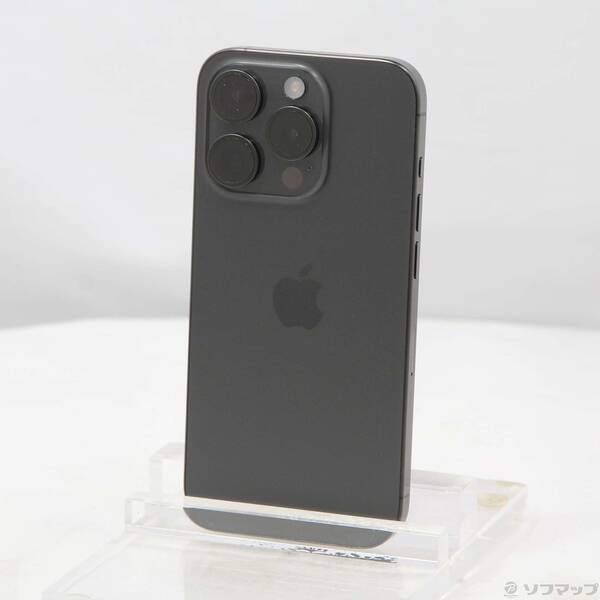 【中古】Apple(アップル) iPhone15 Pro 128GB ブラックチタニウム MTU73J／A SIMフリー 【198-ud】