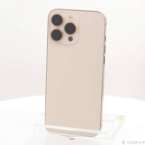 【中古】Apple(アップル) iPhone16 Pro Max 256GB デザートチタニウム MYWJ3J／A SIMフリー 【258-ud】