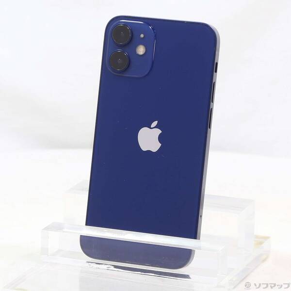 【中古】Apple(アップル) iPhone12 mini 64GB ブルー NGAP3J／A SoftBank 【377-ud】
