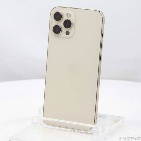 【中古】Apple(アップル) iPhone12 Pro Max 512GB ゴールド MGD53J／A SIMフリー 【377-ud】