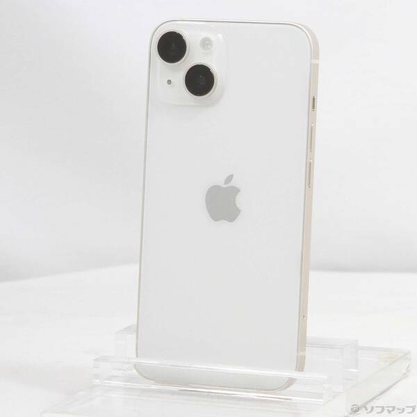 【中古】Apple(アップル) iPhone14 128GB スターライト MPUQ3J／A SIMフリー 【305-ud】