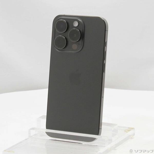 【中古】Apple(アップル) iPhone15 Pro 256GB ブラックチタニウム MTUC3J／A SIMフリー 【348-ud】