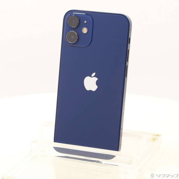 【中古】Apple(アップル) iPhone12 mini 64GB ブルー MGAP3J／A SIMフリー 【262-ud】