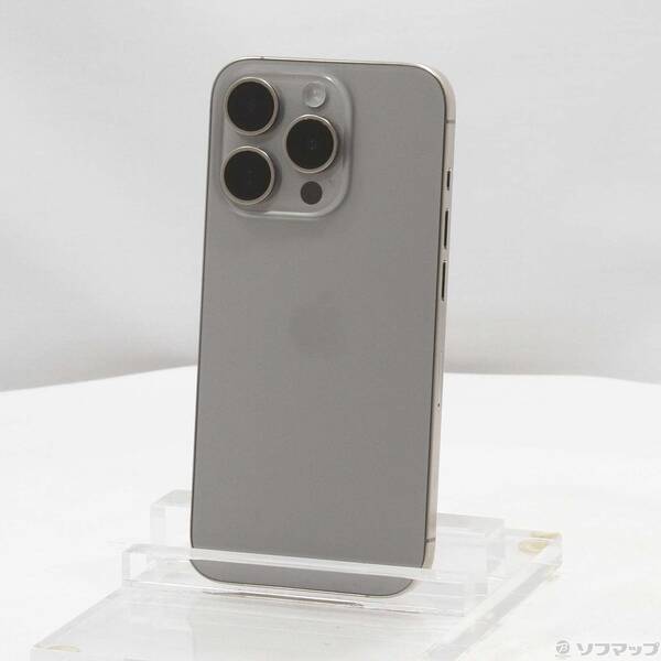 【中古】Apple(アップル) iPhone15 Pro 256GB ナチュラルチタニウム MTUF3J／A SIMフリー 【276-ud】