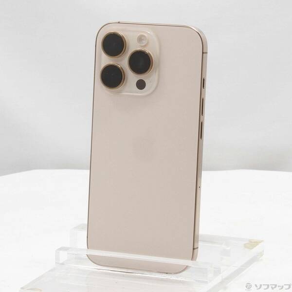 【中古】Apple(アップル) iPhone16 Pro 256GB デザートチタニウム MYN23J／A SIMフリー 【276-ud】