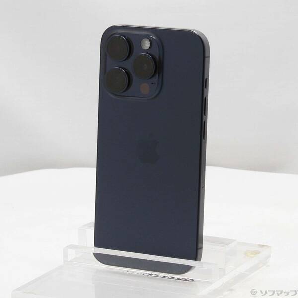 【中古】Apple(アップル) iPhone15 Pro 128GB ブルーチタニウム MTUA3J／A SIMフリー 【377-ud】