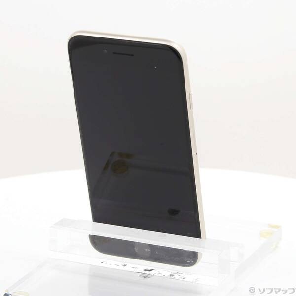 【中古】Apple(アップル) iPhone SE 第3世代 64GB スターライト MMYD3J／A SIMフリー 【371-ud】