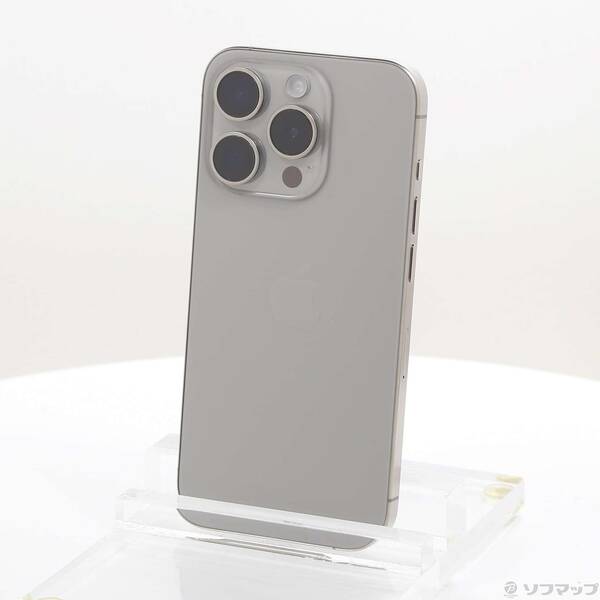 【中古】Apple(アップル) iPhone15 Pro 256GB ナチュラルチタニウム MTUF3J／A SIMフリー 【295-ud】