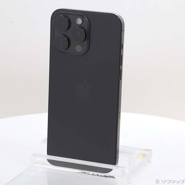 【中古】Apple(アップル) iPhone15 Pro Max 512GB ブラックチタニウム MU6U3J／A SIMフリー 【269-ud】