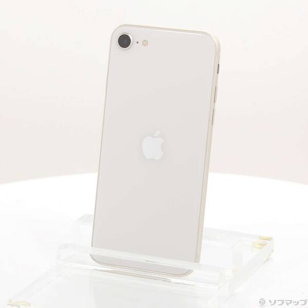 【中古】Apple(アップル) iPhone SE 第3世代 128GB スターライト MMYG3J／A SIMフリー 【196-ud】