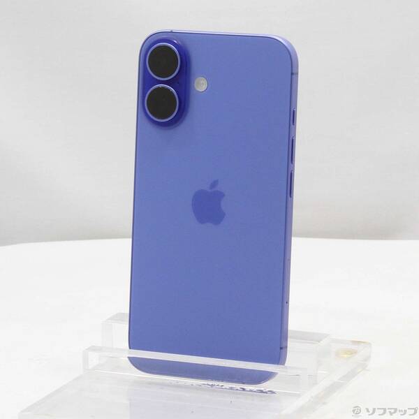 【中古】Apple(アップル) iPhone16 128GB ウルトラマリン MYDU3J／A SIMフリー 【377-ud】