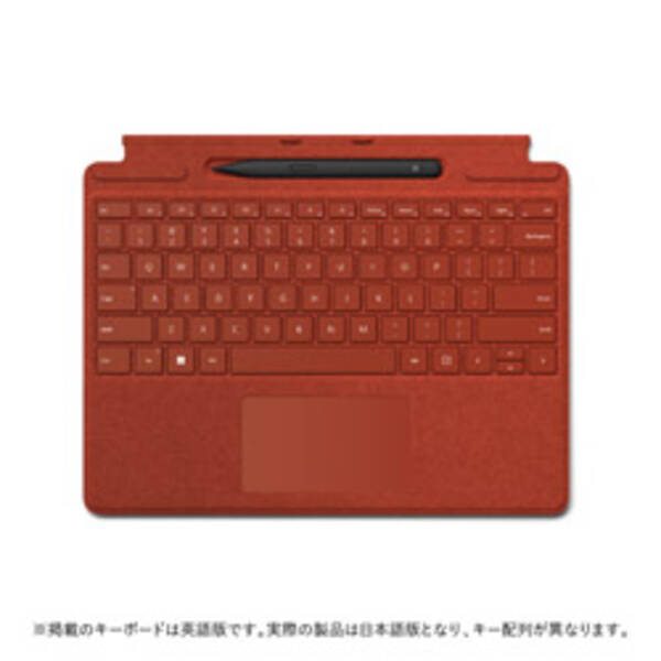 【中古】Microsoft(マイクロソフト) Surface Pro スリム ペン2付き Signature キーボード ポピーレッド 8X6-00039 【344-ud】