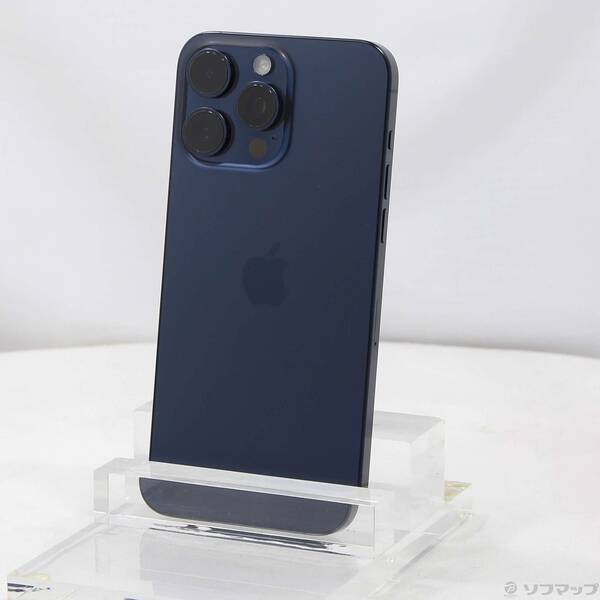 【中古】Apple(アップル) iPhone15 Pro Max 256GB ブルーチタニウム NU6T3J／A SIMフリー 【305-ud】