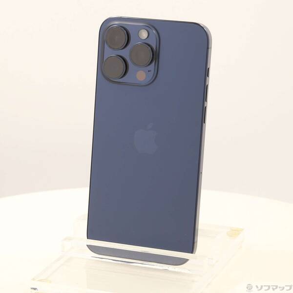 【中古】Apple(アップル) iPhone15 Pro Max 256GB ブルーチタニウム MU6T3J／A SIMフリー 【344-ud】