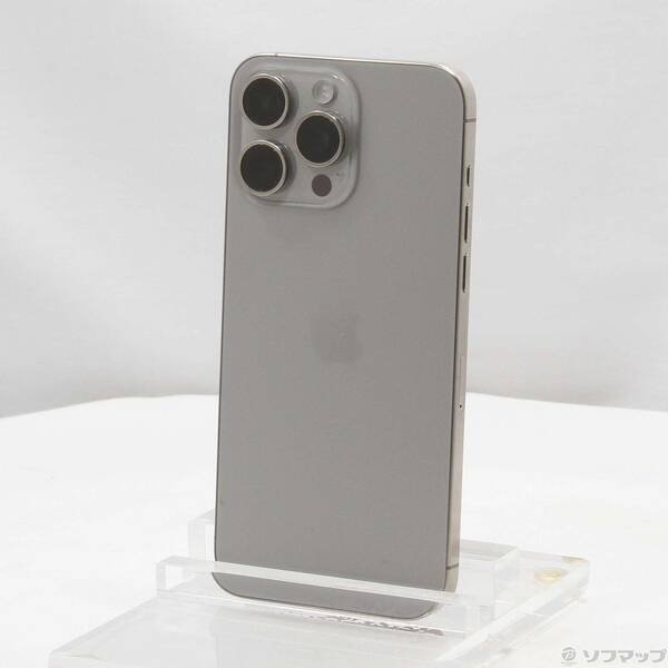 【中古】Apple(アップル) iPhone15 Pro Max 256GB ナチュラルチタニウム MU6R3J／A SIMフリー 【377-ud】