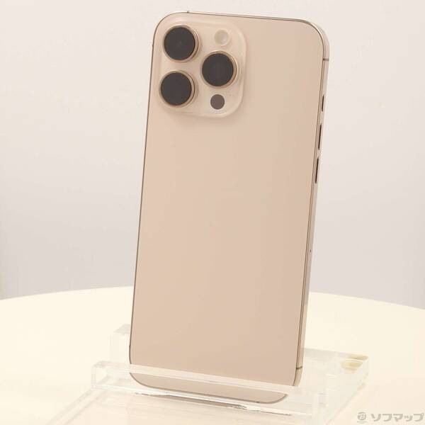 【中古】Apple(アップル) iPhone16 Pro Max 1TB デザートチタニウム MYWT3J／A SIMフリー 【258-ud】