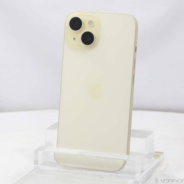【中古】Apple(アップル) iPhone15 128GB イエロー MTMK3J／A SIMフリー 【276-ud】