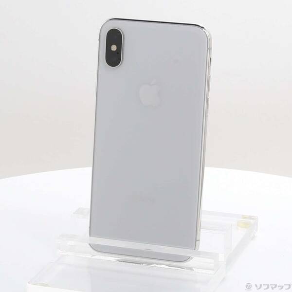 【中古】Apple(アップル) iPhoneX 64GB シルバー MQAY2J／A SIMフリー 【276-ud】