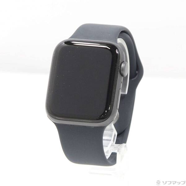 【中古】Apple(アップル) Apple Watch SE 第1世代 GPS 44mm スペースグレイアルミニウムケース ミッドナイトスポーツバンド 【377-ud】