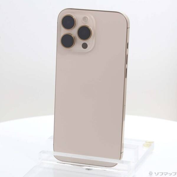 【中古】Apple(アップル) iPhone16 Pro Max 512GB デザートチタニウム MYWN3J／A SIMフリー 【262-ud】