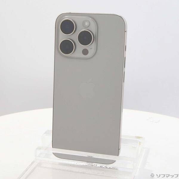 【中古】Apple(アップル) iPhone15 Pro 256GB ナチュラルチタニウム MTUF3J／A SIMフリー 【305-ud】