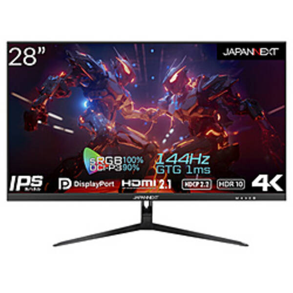 【中古】JAPANNEXT JN-IPS28G144UHDR 【262-ud】