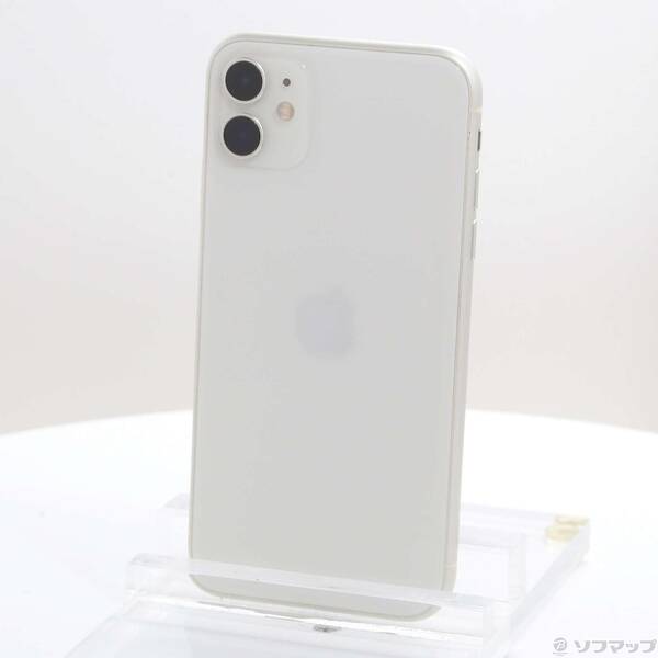 【中古】Apple(アップル) iPhone11 128GB ホワイト MWM22J／A SoftBank 【344-ud】