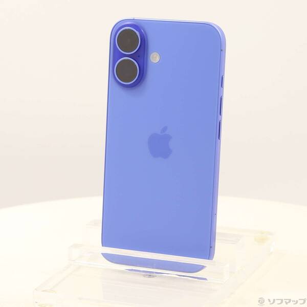 【中古】Apple(アップル) iPhone16 256GB ウルトラマリン MYE03J／A SIMフリー 【348-ud】