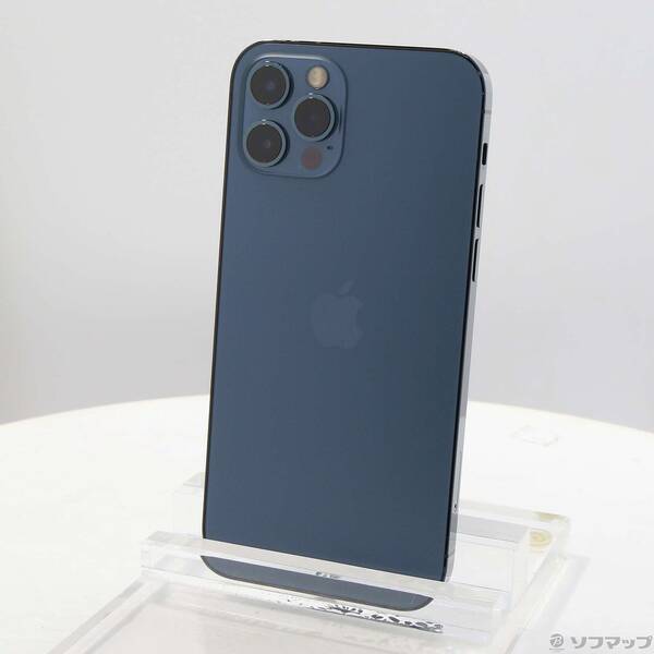 【中古】Apple(アップル) iPhone12 Pro 128GB パシフィックブルー MGM83J／A SIMフリー 【198-ud】