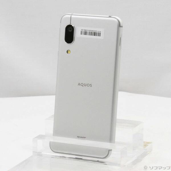 【中古】SHARP(シャープ) AQUOS sense3 lite 64GB シルバーホワイト SH-RM12 楽天 SIMフリー 【344-ud】