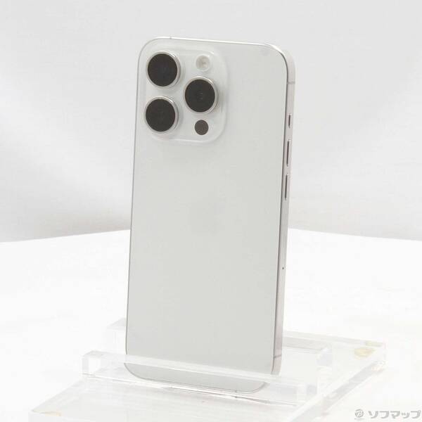 【中古】Apple(アップル) iPhone15 Pro 512GB ホワイトチタニウム MTUJ3J／A SIMフリー 【198-ud】