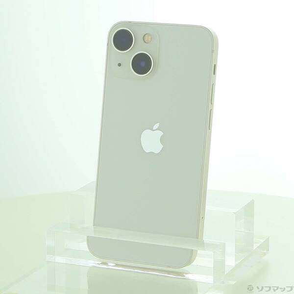【中古】Apple(アップル) iPhone13 mini 128GB スターライト MLJE3J／A SIMフリー 【344-ud】