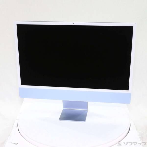 【中古】Apple(アップル) iMac 24-inch Mid-2021 MGPK3J／A Apple M1 8コアCPU_8コアGPU 8GB SSD256GB ブルー 〔15.7 Sequoia〕 【377-ud】