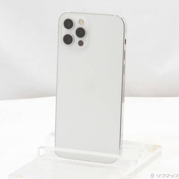 【中古】Apple(アップル) iPhone12 Pro 256GB シルバー NGMA3J／A SoftBank 【262-ud】