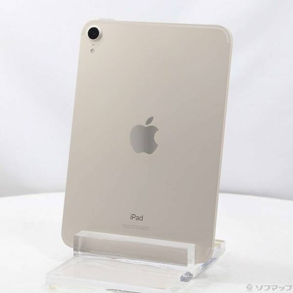 【中古】Apple(アップル) iPad mini 第6世代 64GB スターライト MK8C3J／A SIMフリー 【349-ud】