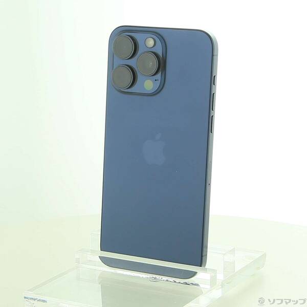 【中古】Apple(アップル) iPhone15 Pro Max 256GB ブルーチタニウム MU6T3J／A SIMフリー 【269-ud】