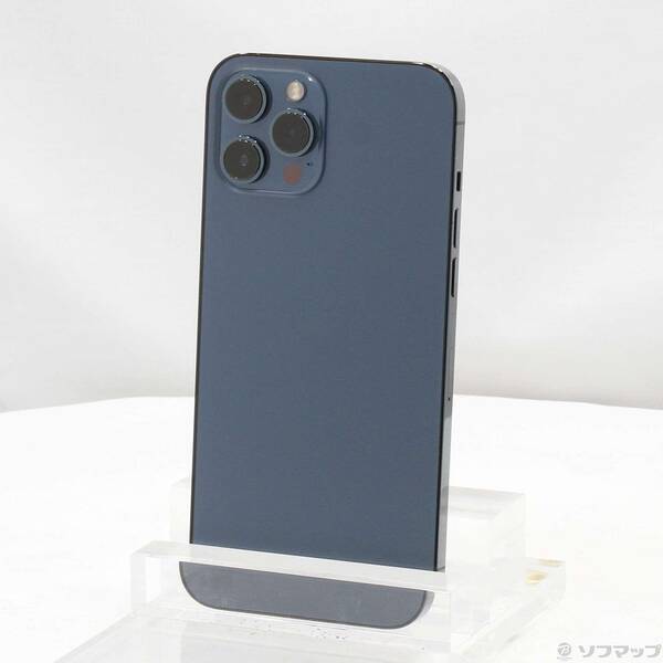 【中古】SoftBank iPhone12 Pro Max 256GB パシフィックブルー MGD23J／A SoftBank 【269-ud】
