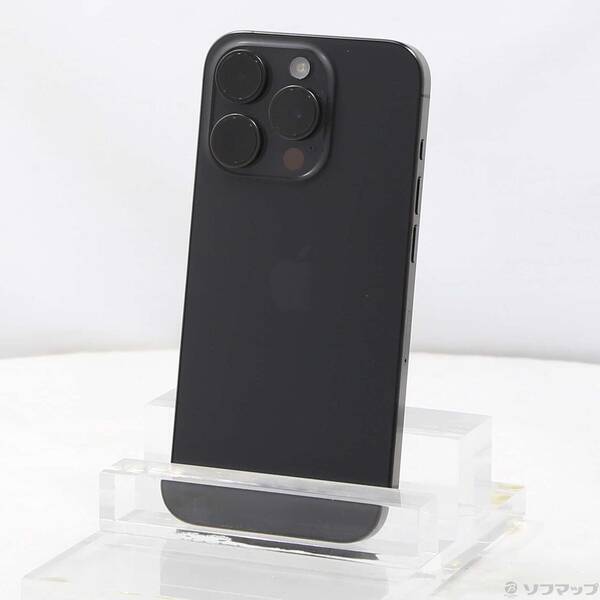【中古】Apple(アップル) iPhone15 Pro 256GB ブラックチタニウム MTUC3J／A SIMフリー 【258-ud】