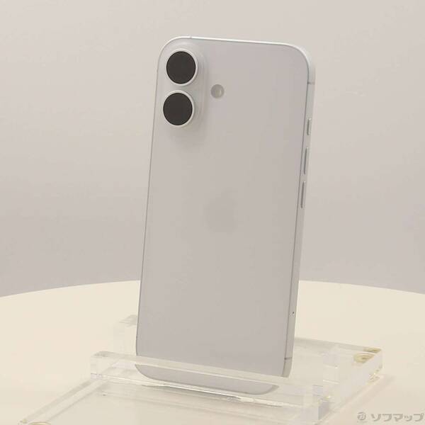 【中古】Apple(アップル) iPhone16 256GB ホワイト MYDX3J／A SIMフリー 【305-ud】