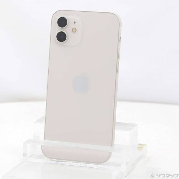 【中古】Apple(アップル) iPhone12 64GB ホワイト MGHP3J／A SIMフリー 【377-ud】