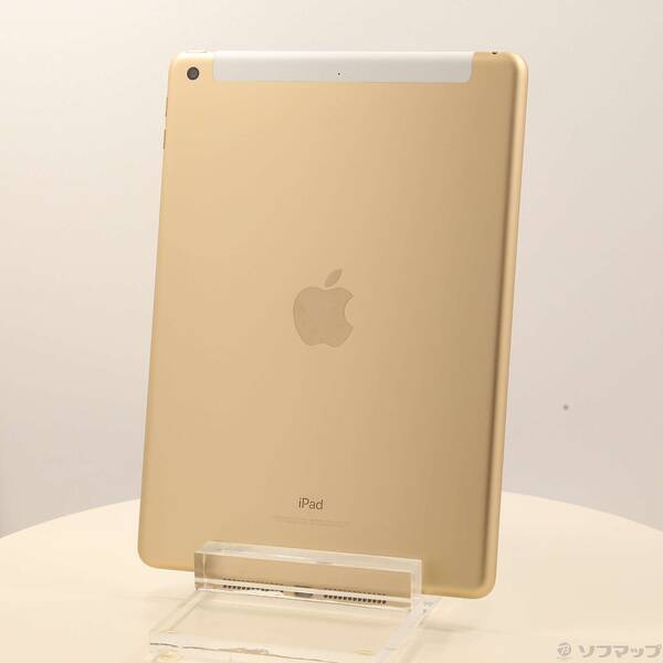 【中古】Apple(アップル) iPad 第5世代 32GB ゴールド MPG42J／A docomoロック解除SIMフリー 【349-ud】