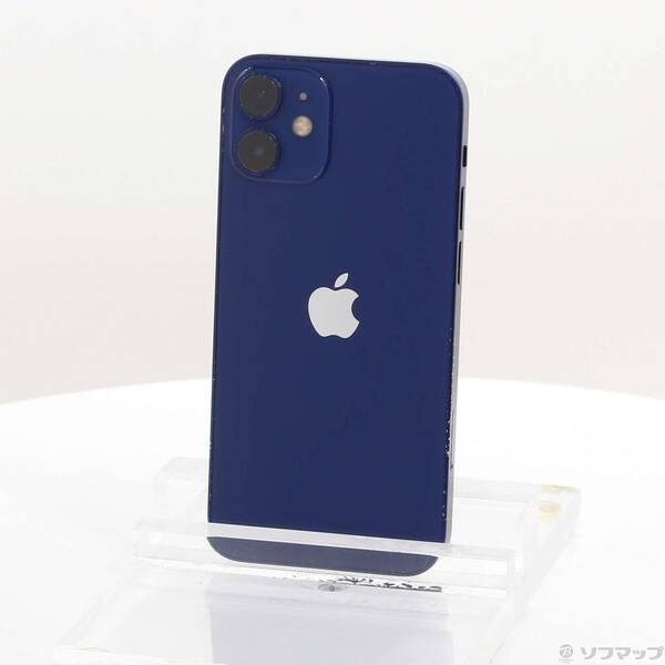 【中古】Apple(アップル) iPhone12 mini 128GB ブルー MGDP3J／A SIMフリー 【258-ud】