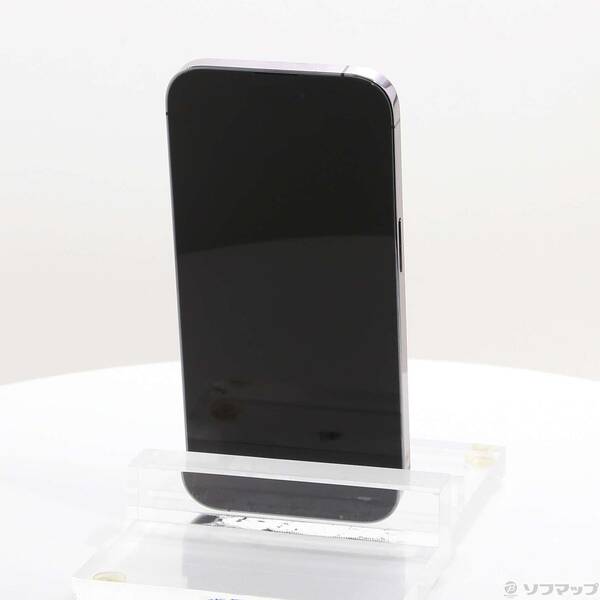 【中古】Apple(アップル) iPhone14 Pro 128GB ディープパープル MQ0F3J／A SIMフリー 【262-ud】