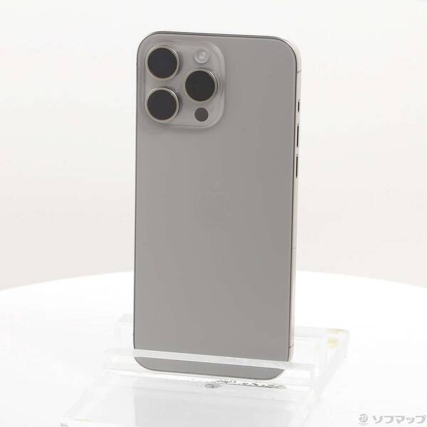 【中古】Apple(アップル) iPhone15 Pro Max 256GB ナチュラルチタニウム MU6R3J／A SIMフリー 【377-ud】