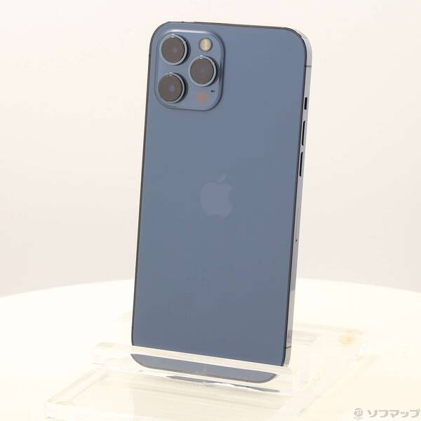【中古】Apple(アップル) iPhone12 Pro Max 256GB パシフィックブルー MGD23J／A SIMフリー 【258-ud】