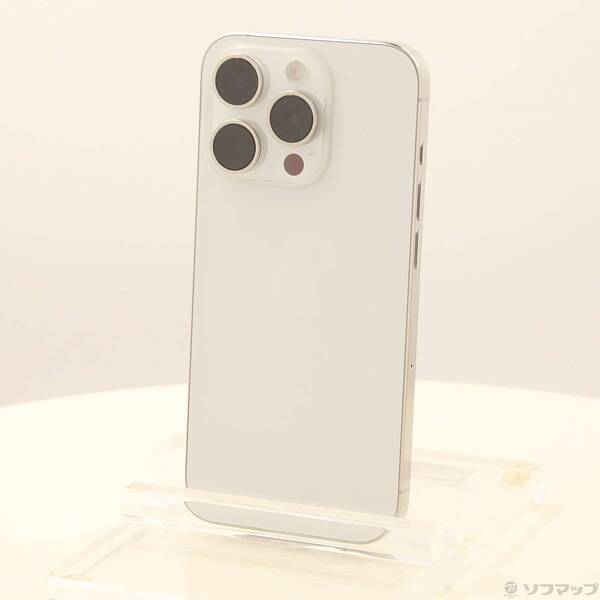 【中古】Apple(アップル) iPhone15 Pro 512GB ホワイトチタニウム MTUJ3J／A SIMフリー 【377-ud】
