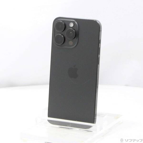 【中古】Apple(アップル) iPhone15 Pro Max 256GB ブラックチタニウム MU6P3J／A SIMフリー 【349-ud】